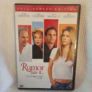 Rumor Has It DVD Starring Jennifer Aniston,Kevin Costner, Shirley MacLaine PG-13